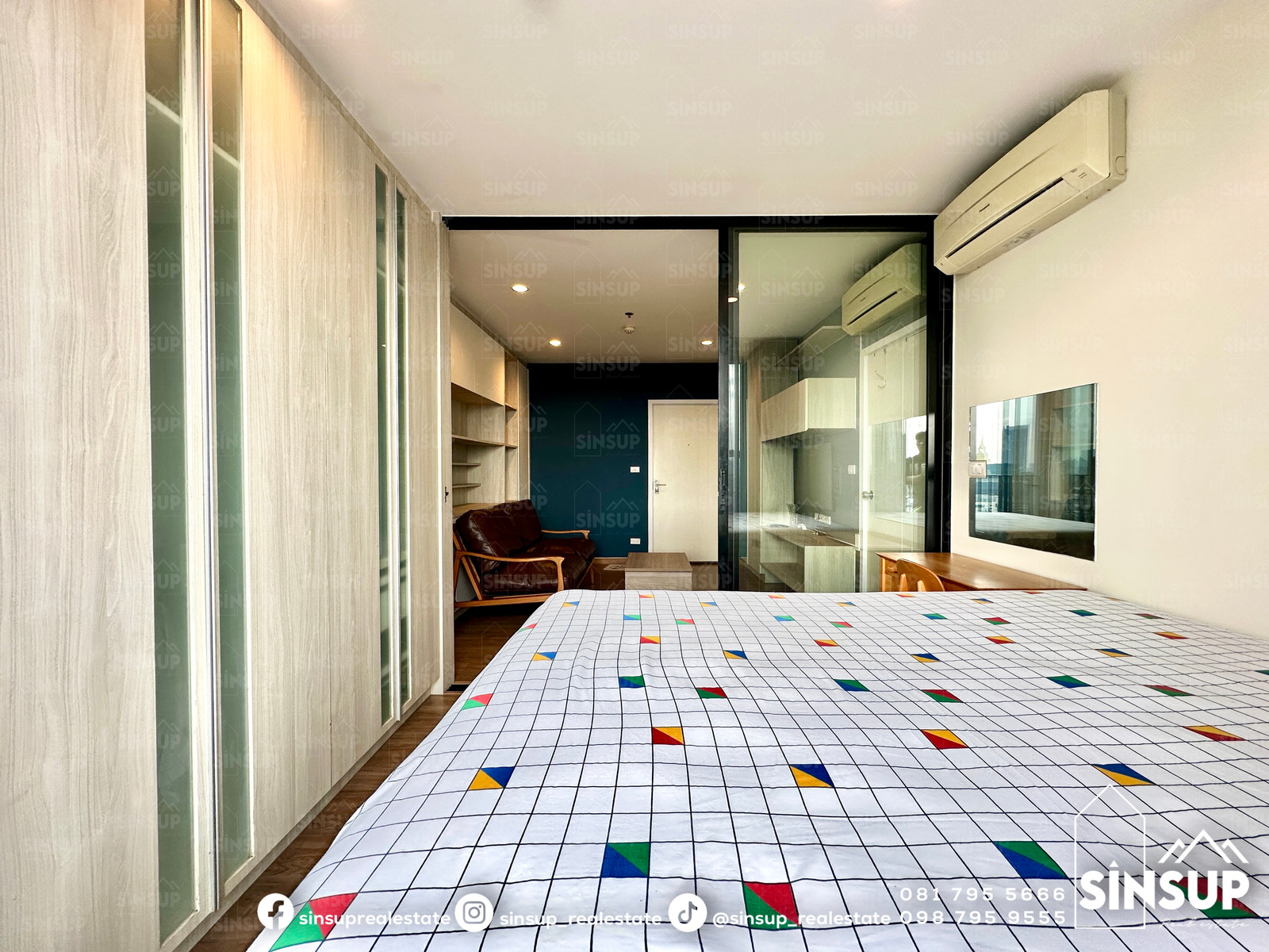 🌳 For Rent: 𝐓𝐡𝐞 𝐓𝐫𝐞𝐞 𝐈𝐧𝐭𝐞𝐫𝐜𝐡𝐚𝐧𝐠𝐞 Fully furnished with built-in furniture & full set of electrical appliances. – รูปที่ 4
