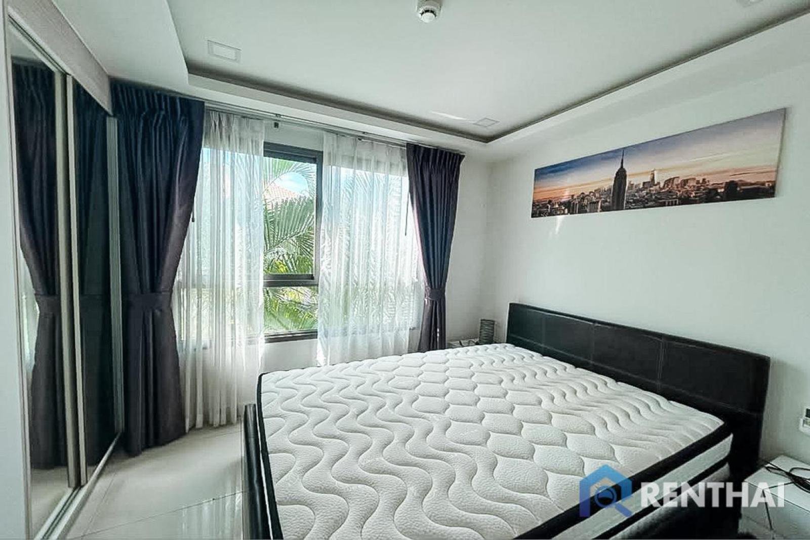 คอนโด 1 ห้องนอนให้เช่าในที่พักแบบรีสอร์ทที่ได้รับความนิยมในพัทยา – รูปที่ 2