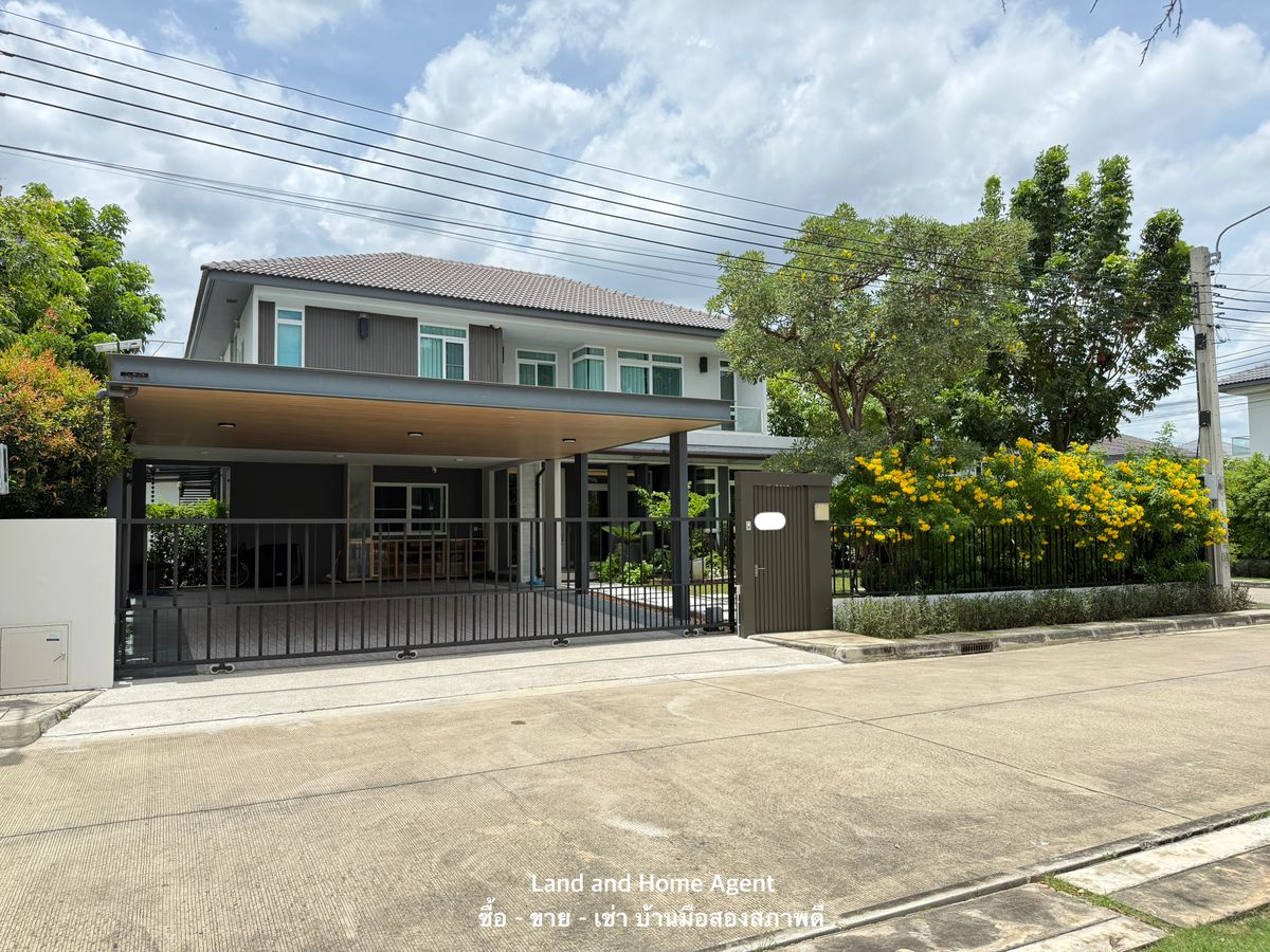 Single House for Sale – Mantana Motorway-New Krungthep Kretha Corner Plot Facing the Park Single House for Sale – Mantana Motorway-New Krungthep Kretha Corner Plot Facing the Park