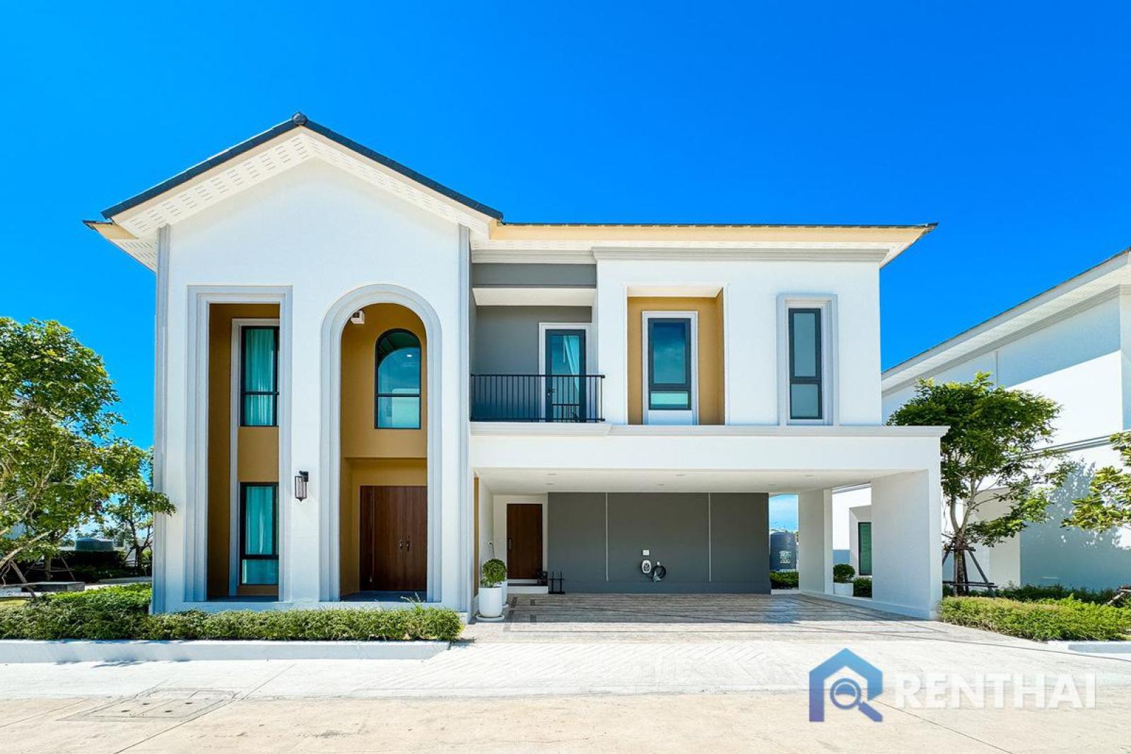 บ้านหลังใหญ่ ขายดีมาก บ้านใหม่ พรีเซลล์ ทำเลติดถนน 36 เดินทางง่าย
