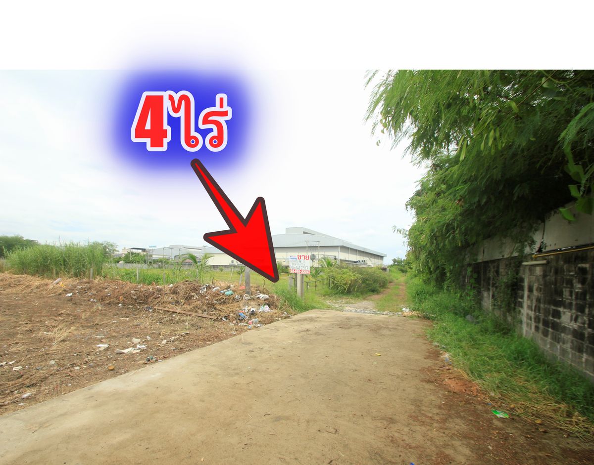 ที่ดินบางบอน5ซ.5 ใกล้สนามกอล์ฟเอกชัย วัดโพธิ์แจ้ เลียบคลองสี่วาตากล่อม ใกล้สวนจงสถิตย์ ตลาดคุณนาย ที่ดินถมแล้ว 4ไร่ สร้างโรงงาน โกดัง หอพัก 19,000บาท/วา
