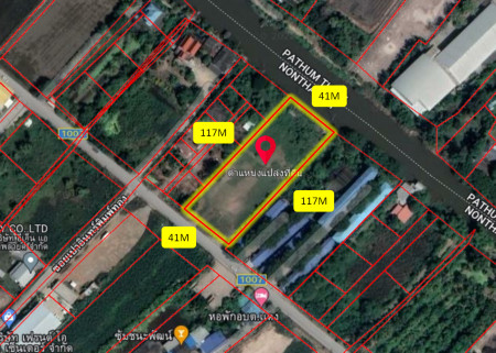 ขาย ที่ดิน ติดคลอง 699 ตรว คลองข่อย ใกล้ถนนกาญจนาภิเษกแค่ 750 ม. KK – รูปที่ 3
