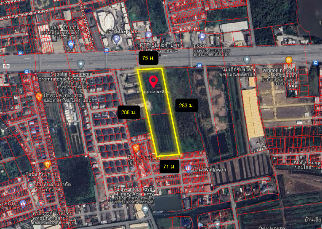 ขาย ที่ดิน ติดถนนบรมราชชนนี 13 ไร่ 1 งาน 9 ตรว เหมาะทำจัดสรร DD – รูปที่ 3