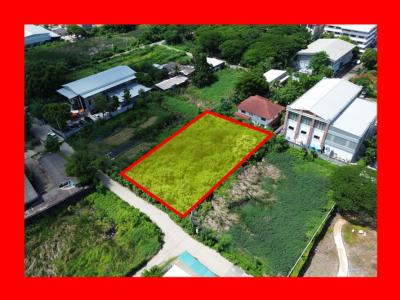 Land for sale, Soi Krungthep Kreetha 33, Intersection 3, size 400 sq w, near Krungthep Kreetha Road, just 400 m. DD