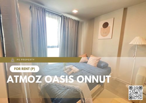 ให้เช่า 🔥 Atmoz Oasis Onnut 🔥 เฟอร์นิเจอร์ และ เครื่องใช้ไฟฟ้าครบ ใกล้ MRT ศรีนุช