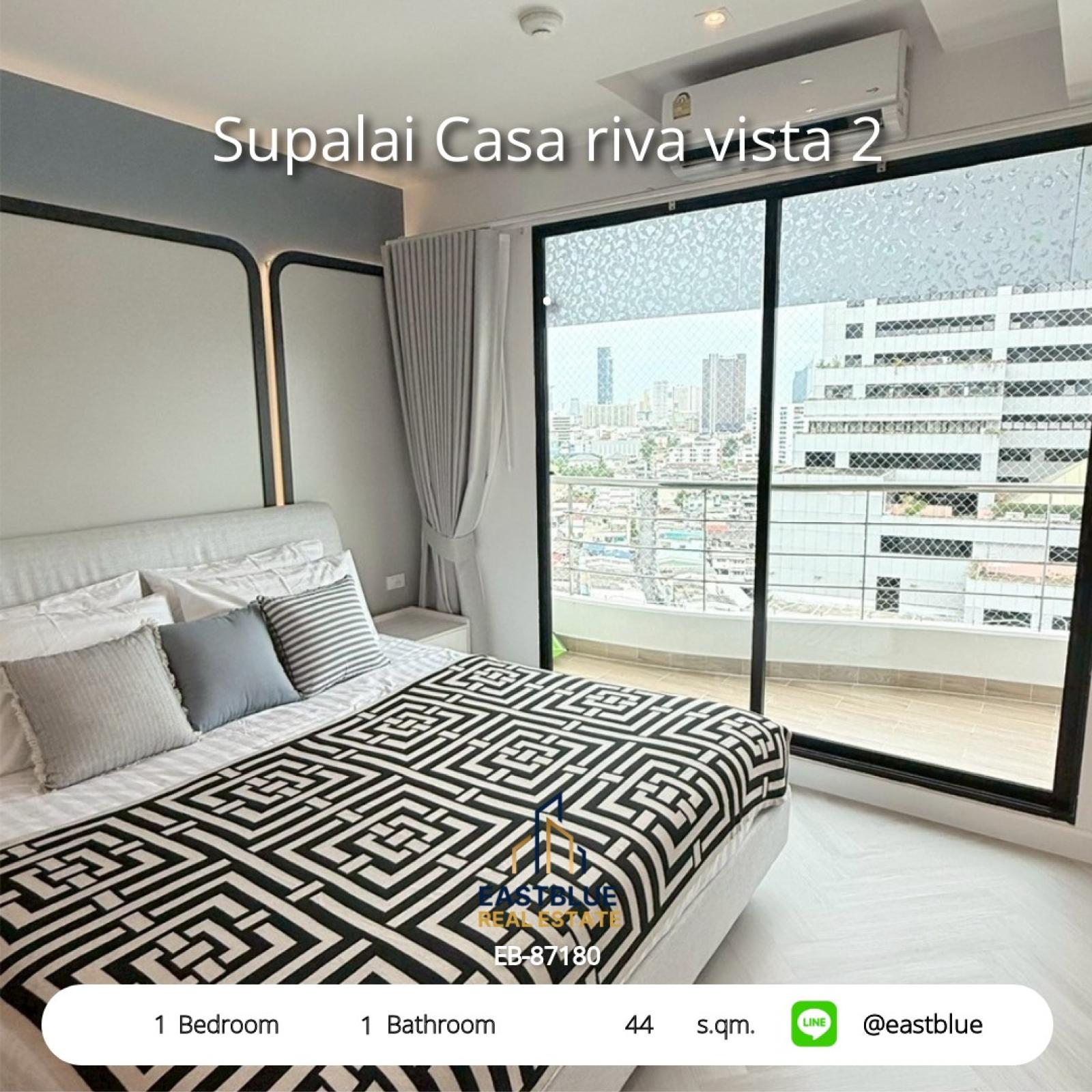 For rent: Supalai Casa Riva condo, beautiful 2 rooms, near BTS Surasak
1 bedroom, 25,000 baht/month, fully equipped with amenities! 0642748883 For rent: Supalai Casa Riva condo, beautiful 2 rooms, near BTS Surasak
1 bedroom, 25,000 baht/month, fully equipped with amenities! 0642748883