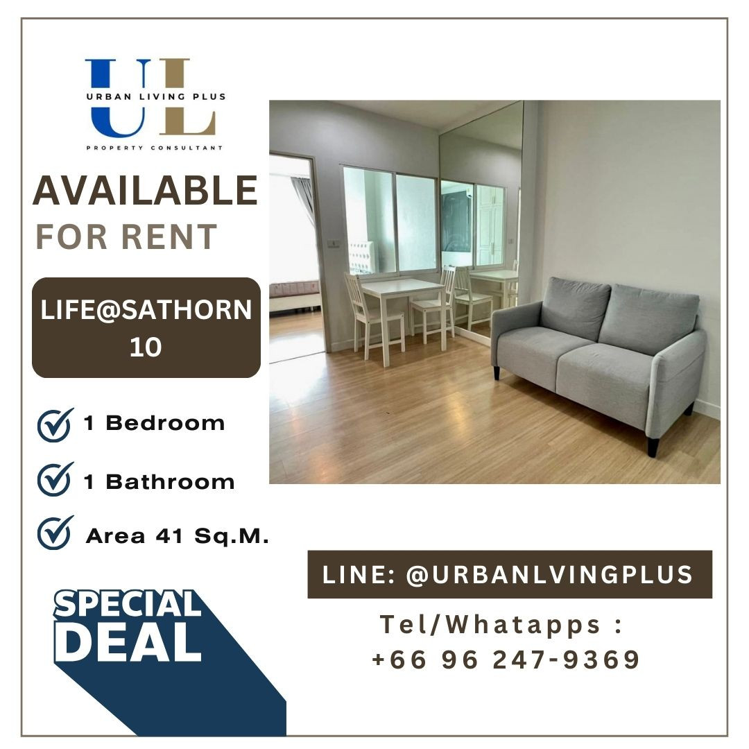 ( UL2508194 ) Tel/Line 096-2479369, FOR RENT LIFE@SATHORN SOI 10 1 bedroom , 1 bathroom , Nice room💥💥 ( UL2508194 ) Tel/Line 096-2479369, FOR RENT LIFE@SATHORN SOI 10 1 bedroom , 1 bathroom , Nice room💥💥