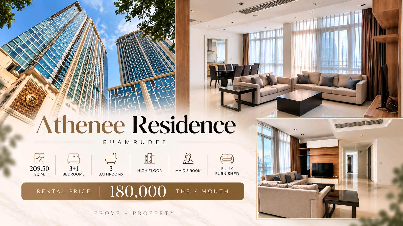 ▲ Atnee Residence for Rent Only !!! ▲ 110k | 132.38 SQ.M. | 2 Beds 2 Baths | 086-9299929 Punny ▲ Atnee Residence for Rent Only !!! ▲ 110k | 132.38 SQ.M. | 2 Beds 2 Baths | 086-9299929 Punny