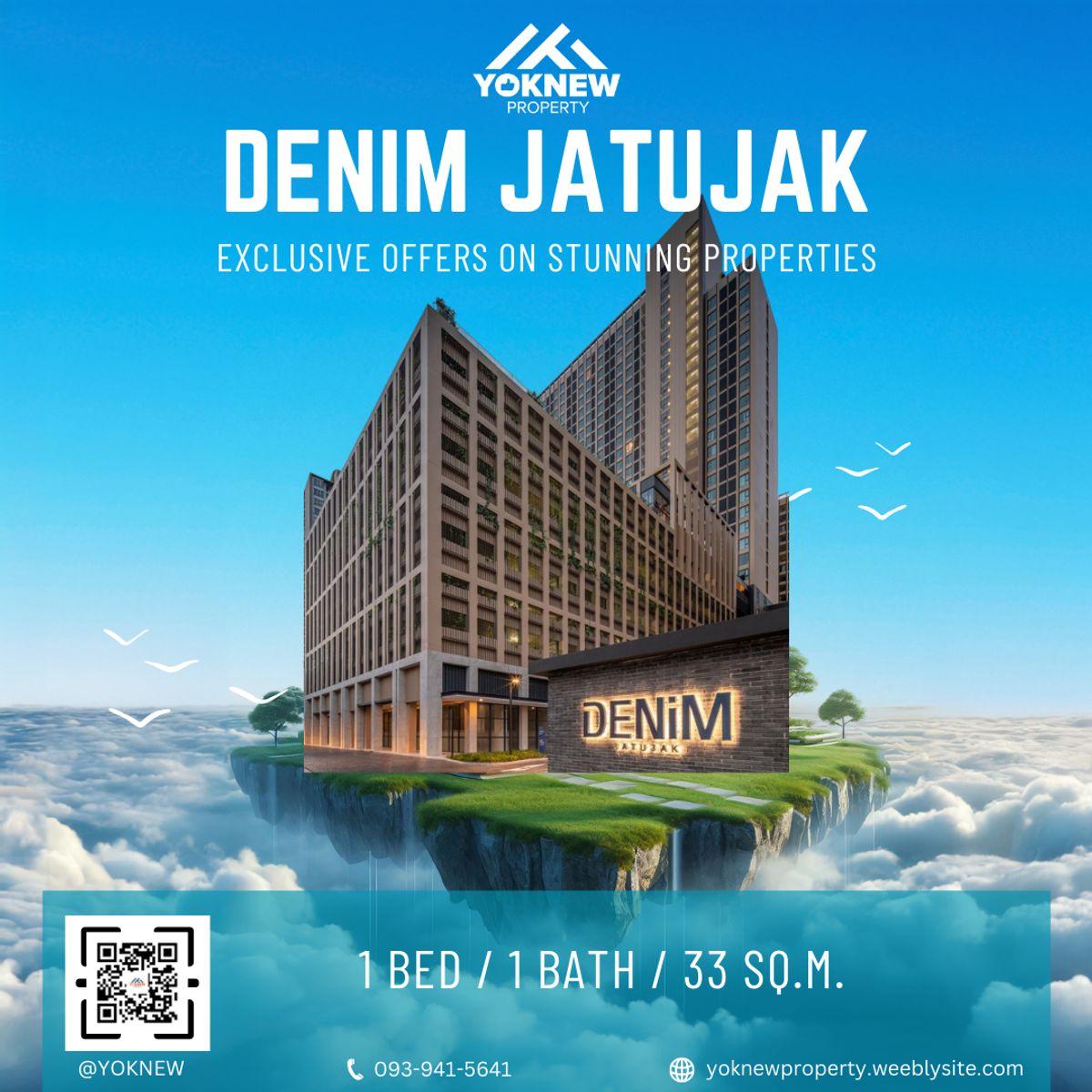 DENIM Jatujak ✨ คอนโดใหม่แต่งครบ ใกล้ MRT/BTS พร้อมอยู่ DENIM Jatujak ✨ คอนโดใหม่แต่งครบ ใกล้ MRT/BTS พร้อมอยู่