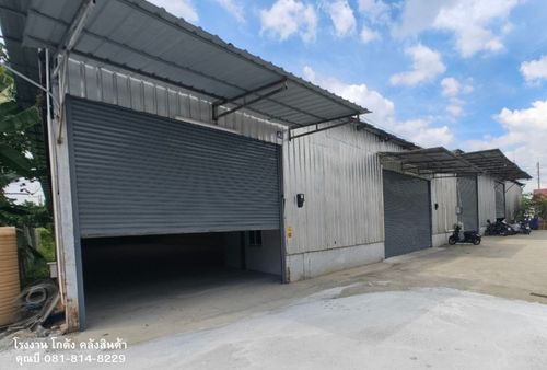 Rent a factory, warehouse, starting at 100 sq.m. up to 1500 sq.m., Khae Krai, Dadi, Khlong Maduea, Bang Nam fresh, Samut Sakhon Province
