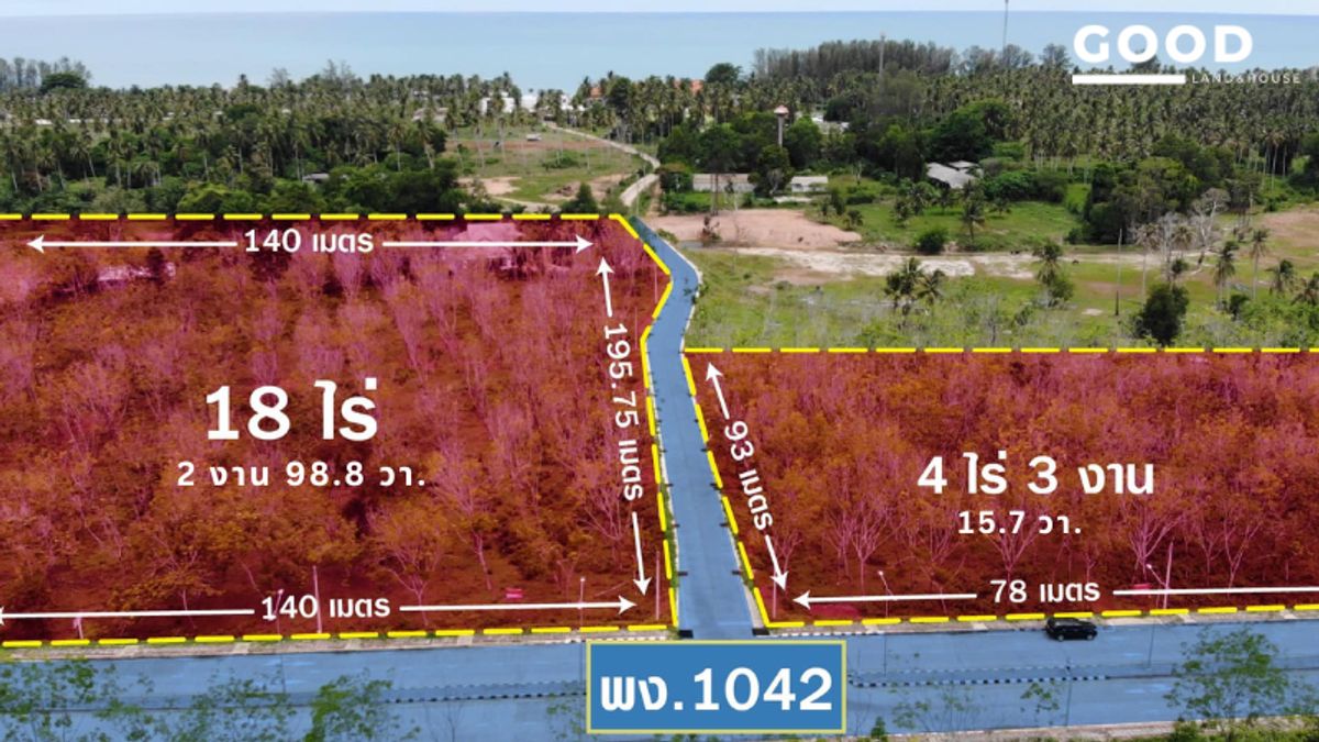 [LAND FOR SALE IN NATAI BEACH], Phang Nga, Takua Thung, Khok Kloi