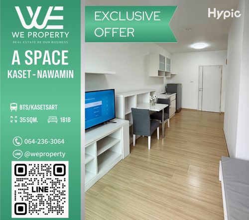 Beautiful room for sale with tenants The best price in the project !! ⭐a Space Kaset - Nawamin