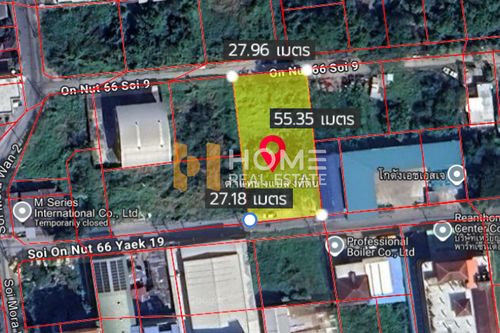 366 sq.m., Soi Onnut 66 / (Selling), Vacant Land 366 SQ.M. Soi on Nut 66 / (For Sale) fon095
