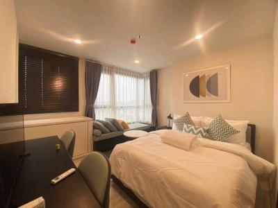 🔥Urgent for rent🔥XT Huai Khwang, corner room, unblocked view, fully furnished, ready to move in, near MRT Huai Khwang