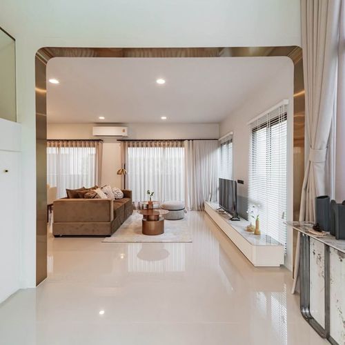 🔥 Sell/rent a detached house🏡 Burasiri, Krungthep Kreetha 🏡 Corner plot, Phase 1, near the club house