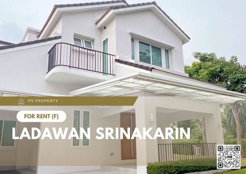 Single house for rent 🔥 Ladawan Srinakarin 🔥 Convenient transportation near Mega Bangna, 4 bedrooms, 4 bathrooms, fully furnished and equipped with appliances.