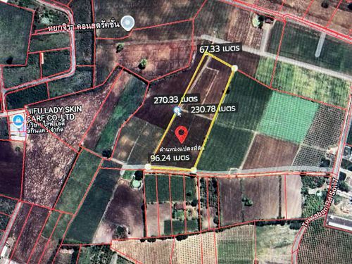 Land for sale, 11 rai 3 rai 37 square wah, 57 square wah, Soi Municipal Road 9, Mittraphap Road, Klang Dong Subdistrict, Pak Chong District, Nakhon Ratchasima