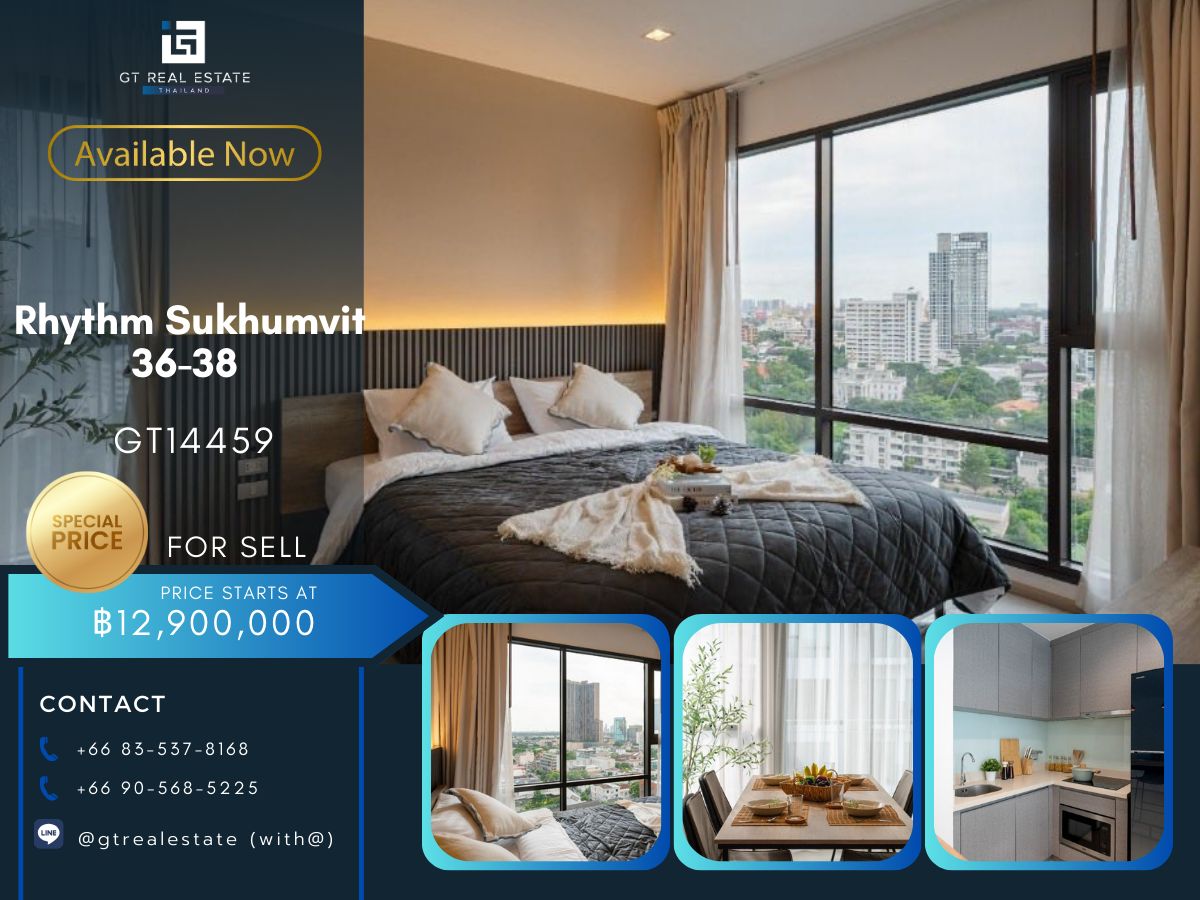 คอนโด Rhythm Sukhumvit 36-38 เดินทางสะดวกติดรถไฟฟ้าบีทีเอส มีรถรับส่ง ห้องสวย เฟอร์นิเจอร์ครบ พร้อมขาย คอนโด Rhythm Sukhumvit 36-38 เดินทางสะดวกติดรถไฟฟ้าบีทีเอส มีรถรับส่ง ห้องสวย เฟอร์นิเจอร์ครบ พร้อมขาย