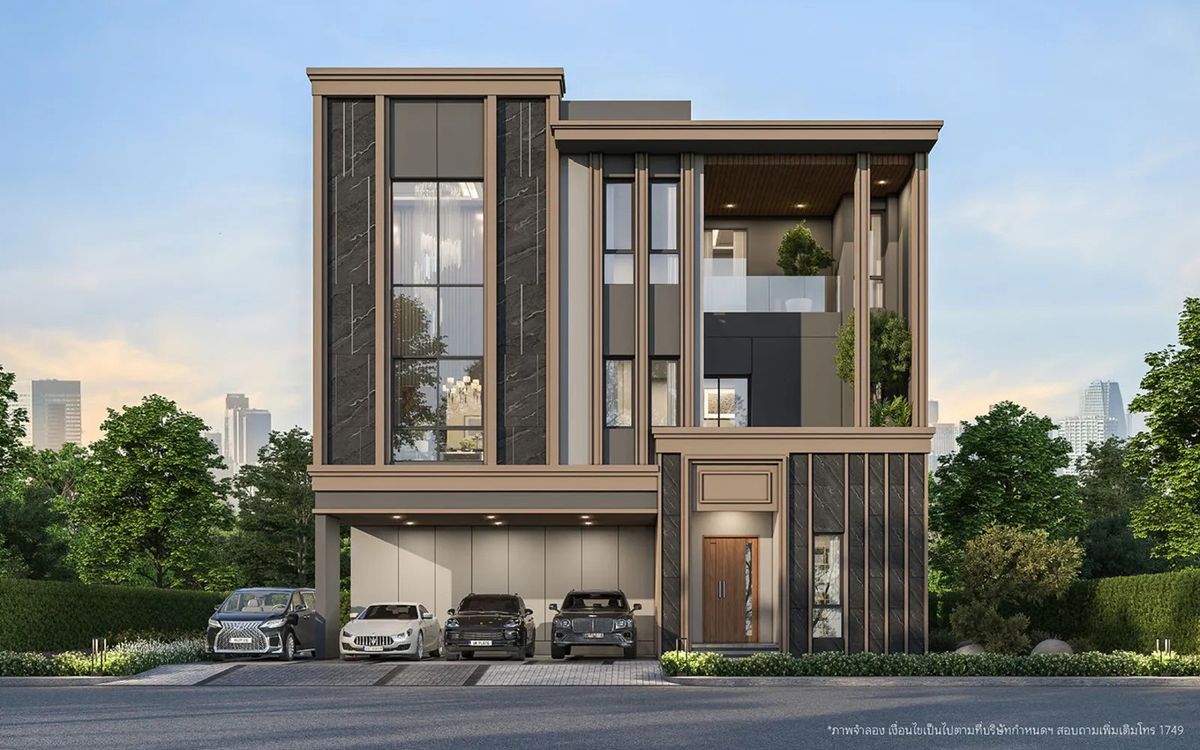 3 -story house, Grand Bangkok Boulevard Yard Bangna, near Mega Bangna and Suvarnabhumi Airport 3 -story house, Grand Bangkok Boulevard Yard Bangna, near Mega Bangna and Suvarnabhumi Airport