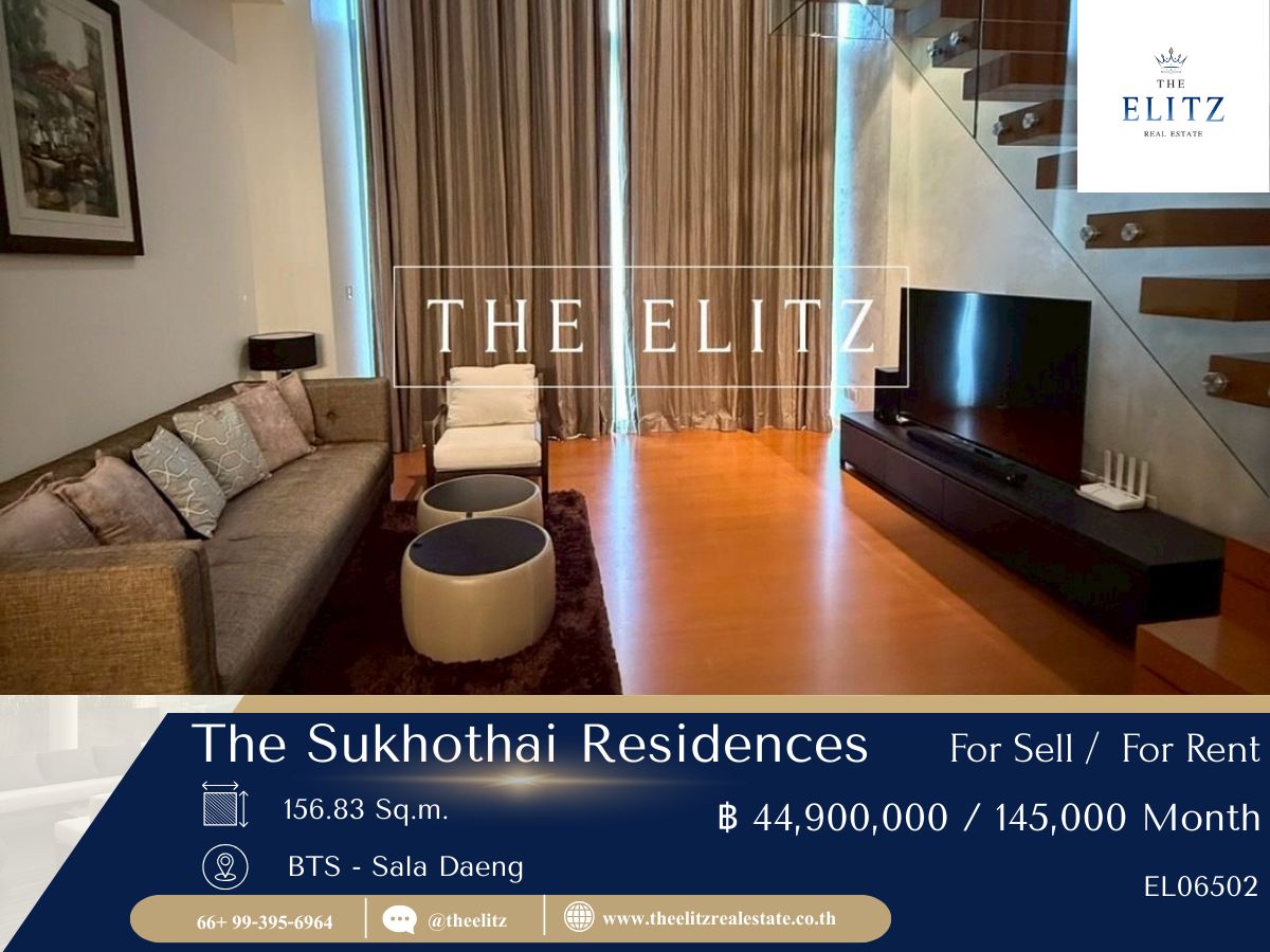 ✨ A Rare Collection at The Sukhothai Residences Both Sale & Rent Opportunities 💖