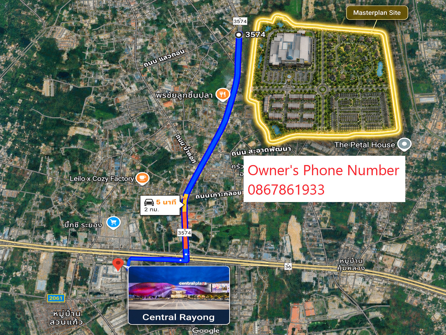 🌟 Prime 50 Rai Land for Sale in Rayong– High Potential Development, 6-Lane Frontage, Only 2 km from Central Rayong 🌟 🌟 Prime 50 Rai Land for Sale in Rayong– High Potential Development, 6-Lane Frontage, Only 2 km from Central Rayong 🌟