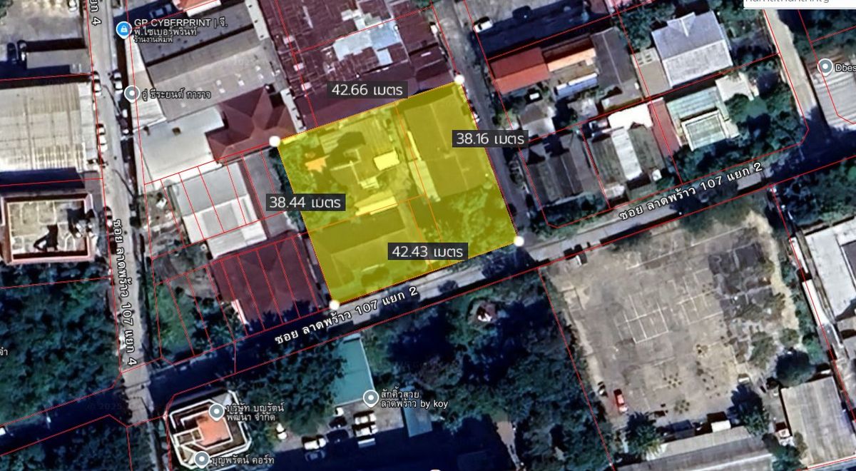 ที่ดิน 1-0-6 ไร่ ซอยลาดพร้าว 107 แยก 2 แปลงมุม ที่ดิน 1-0-6 ไร่ ซอยลาดพร้าว 107 แยก 2 แปลงมุม