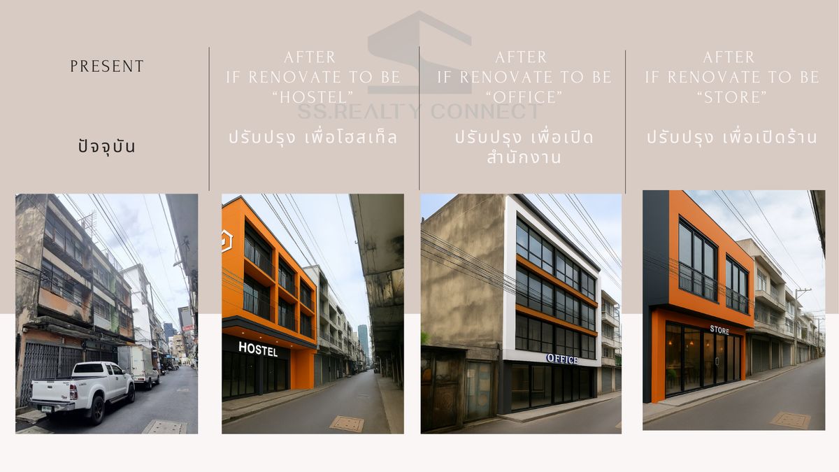 3-story, 2-unit Commercial building for sale in Bang Rak, near BTS Sala Daeng 3-story, 2-unit Commercial building for sale in Bang Rak, near BTS Sala Daeng