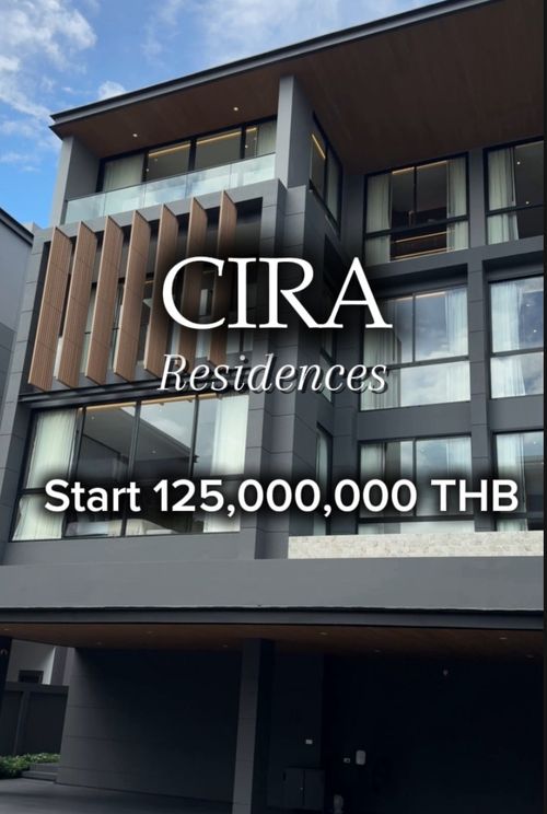 ขายบ้านเดี่ยวระดับ Ultimate Class 3.5 ชั้น โครงการ Cira Residences ทำเลเรียบด่วนรามอินทรา 733-845 ตร.ม เริ่ม 125,000,000 บาท สนใจติดต่อ 062-4468565
