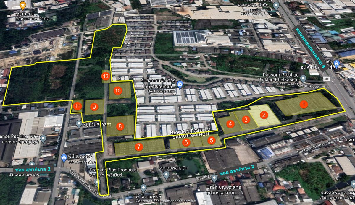 Land for sale 83 rai, Phutthamonthon Sai 4 Road Suitable for factories, warehouses, logistics, mix use, villages, hospital, market – รูปที่ 2