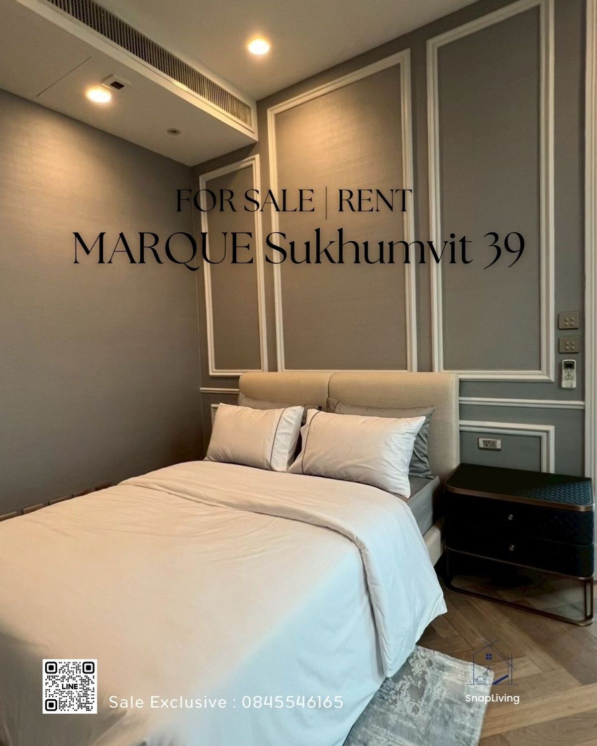 Luxury condo 🔥 𝐅𝐎𝐑 𝐒𝐀𝐋𝐄 / 𝐑𝐄𝐍𝐓 - 2 Beds 3 Baths 185 sq.m. Newly renovated 𝐌𝐚𝐫𝐪𝐮𝐞 𝐒𝐮𝐤𝐡𝐮𝐦𝐯𝐢𝐭 𝟑𝟗 – รูปที่ 4