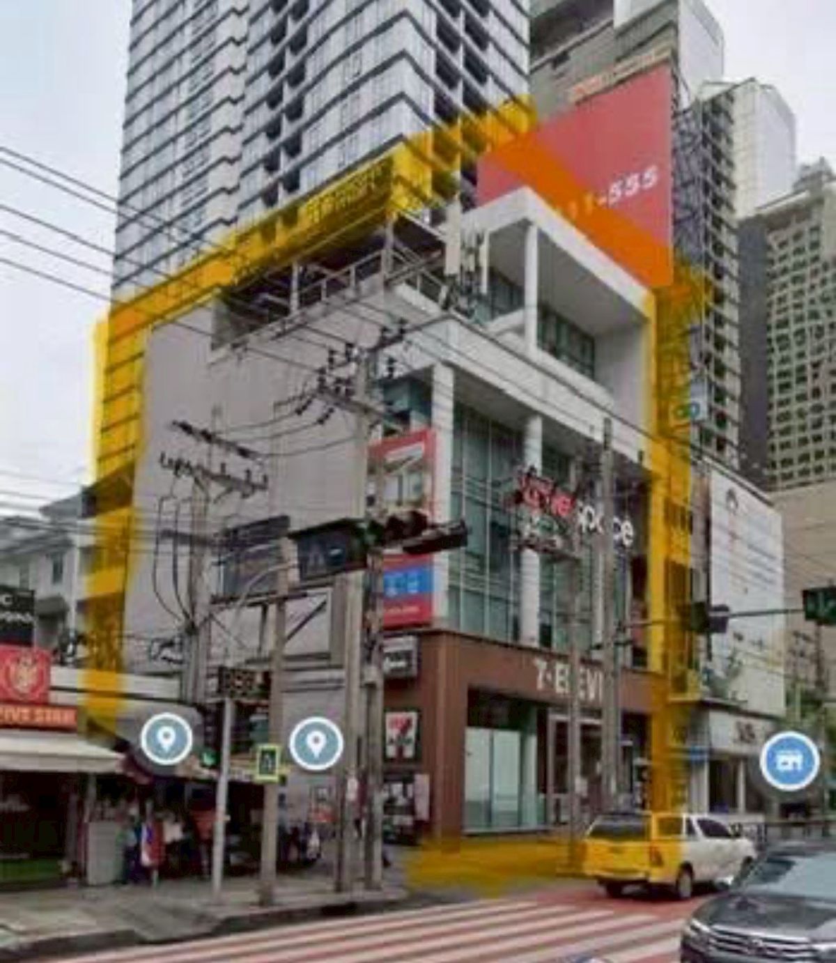 P0227 ขายอาคารพาณิชย์ 5.5 ชั้น พร้อมที่ดิน 61 ตารางวา ติดถนนอโศก – ใจกลางเมืองสุขุมวิท – รูปที่ 3