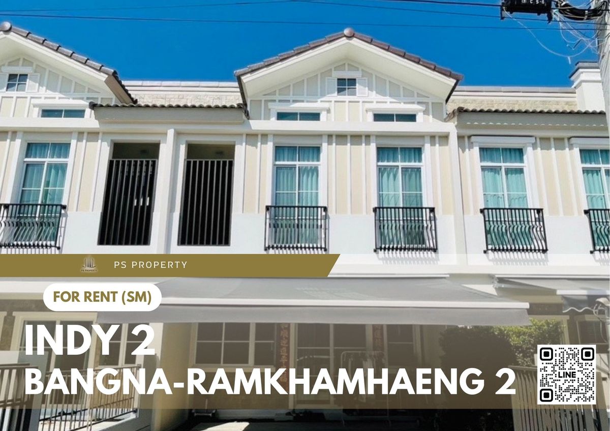 For rent ✨ Indy 2 Bangna-Ramkhamhaeng 2 ✨ 3 bedrooms, 3 bathrooms, fully furnished and equipped with appliances For rent ✨ Indy 2 Bangna-Ramkhamhaeng 2 ✨ 3 bedrooms, 3 bathrooms, fully furnished and equipped with appliances