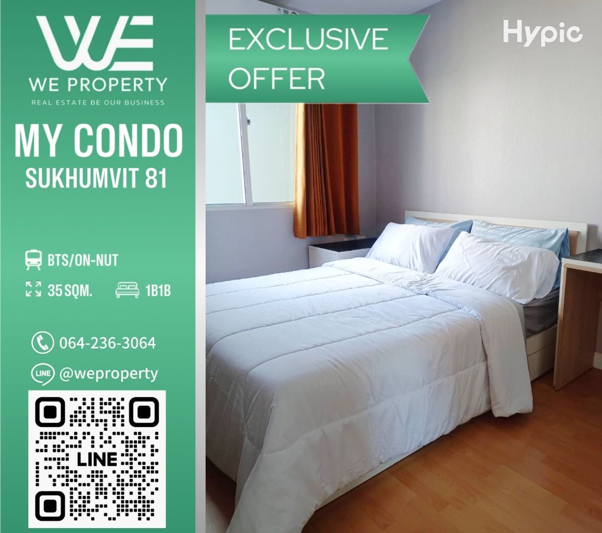Beautiful room, new renovated Firing is good !! ⭐my Condo Sukhumvit 81 (My Condo Sukhumvit 81)