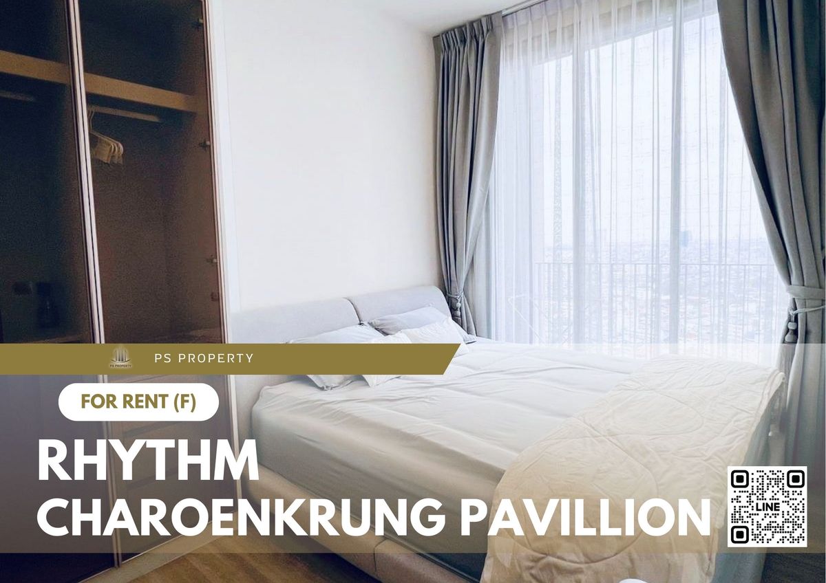 ให้เช่า ✨ RHYTHM CHAROENKRUNG PAVILLION ✨ เฟอร์นิเจอร์ และ เครื่องใช้ไฟฟ้าครบ ใกล้ BTS สะพานตากสิน