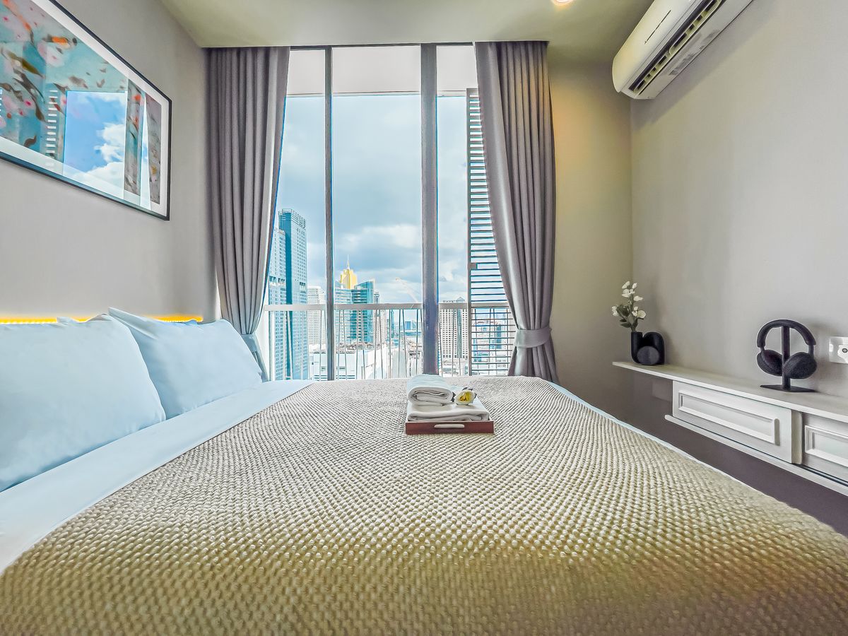 🔥Urgent for rent🔥Noble Recole Sukhumvit 19, beautiful room, warm decoration, in the heart of Sukhumvit, fully furnished, ready to move in.