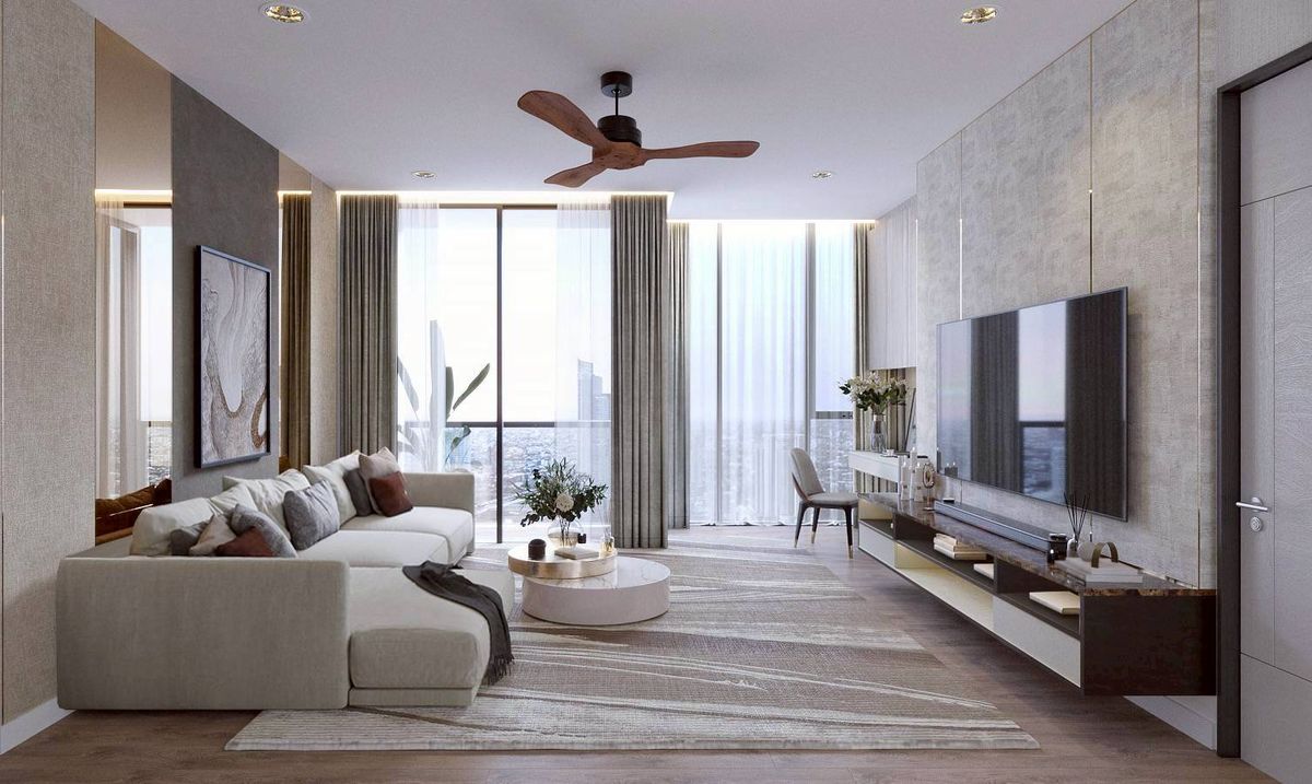 ♦ Prime Location ♦ 15++ floor 106.00 sq.m. | 2 bedrooms Fully-furnished | Near BTS Phrom Phong 2 minutes, Emporium 2 minutes