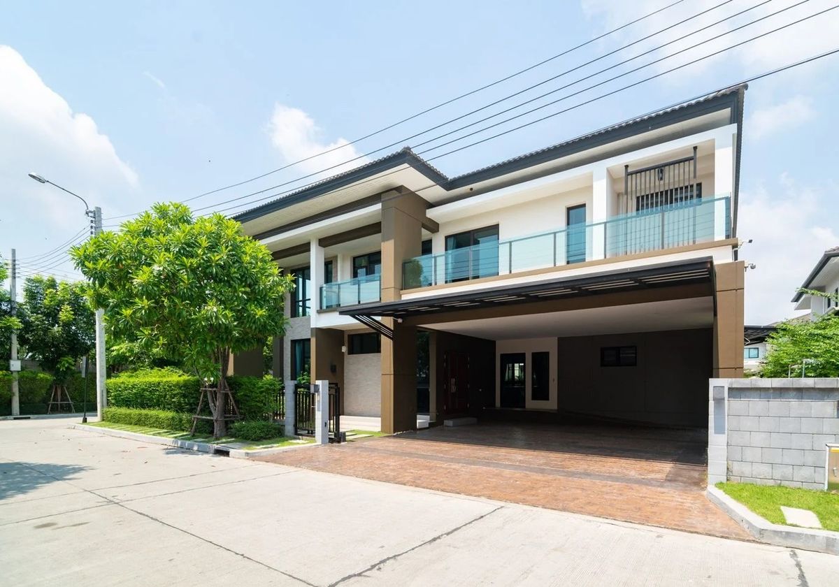 หลังมุม 96ตรว 4น5น บ้านเดี่ยว 2 ชั้น The City บางนา กม7