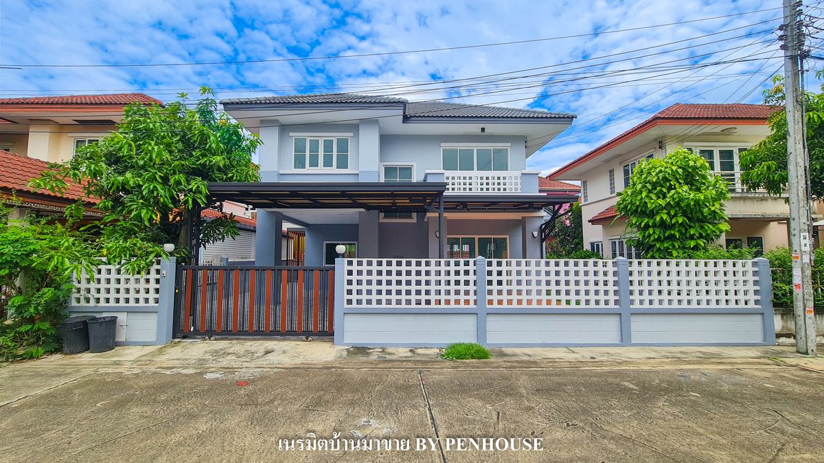 2 -storey detached house for sale near Hathairat Expressway, The Sweet Garden Ville 2, Nong Rai Road, 3 renovations, ready to stay.