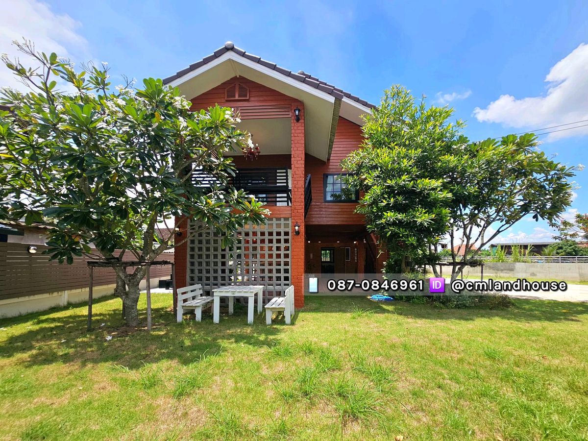 บ้านริมน้ำ อ.สันป่าตอง ทางตรงสนามบิน 30 กม. ทำเลติดถนนสัญจร ใกล้ทางหลวง เหมาะสำหรับทำบ้านพักตากอากาศ โฮมสเตย์คาเฟ่ ร้านอาหาร – รูปที่ 3