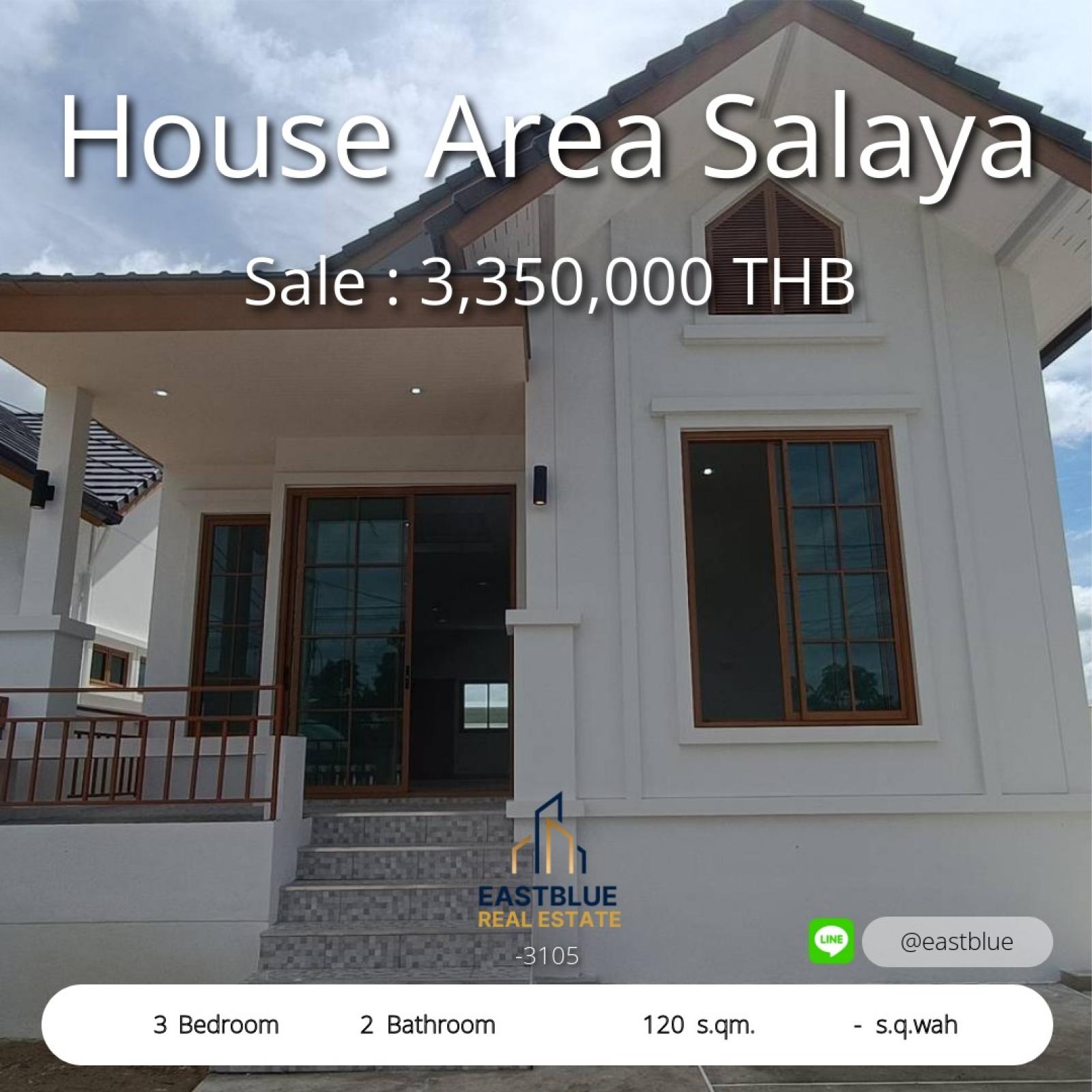 Cozy 3-Bedroom Home in Salaya – Spacious 50 Sq.Wah Land Your Dream House Awaits at Only 3.49M THB – Book a Viewing Today!