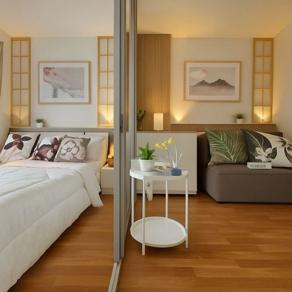Condo for sale, building in front of the project, most convenient, LUMPINI VILLE On Nut - Lat Krabang 2, 22.54 sq m. Condo for sale, building in front of the project, most convenient, LUMPINI VILLE On Nut - Lat Krabang 2, 22.54 sq m.