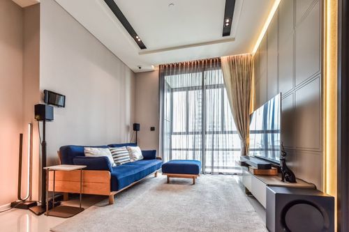 🔥Urgent Rent🔥 The Bangkok Thonglor, 2-bedroom unit with beautiful views, luxuriously decorated, fully furnished, ready to move in.