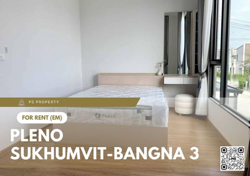 Townhouse for rent ✨ Pleno Sukhumvit-Bangna 3 ✨ 3 bedrooms, 2 bathrooms, fully furnished and equipped with appliances.