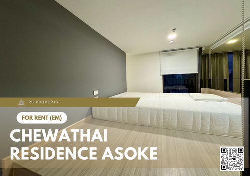For rent 📍 Chewathai Residence Asoke 📍 near MRT Rama 9, fully furnished and equipped with appliances