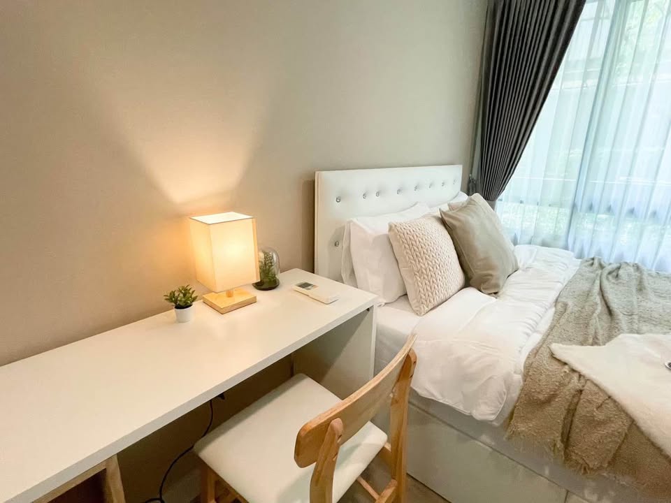 🔥Urgent for rent🔥 Metroluxe Ratchada, near MRT Huai Khwang and Sutthisan, Ratchada area. Fully furnished, ready to move in.
