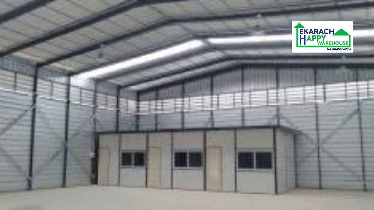 Warehouse for rent with office size 300 sqm. Soi Ekachai 94, Bang Bon 3, near Rama 2 Expressway, Bang Khun Thian, Samut Sakhon and Mahachai Fai 3 phase. Warehouse for rent with office size 300 sqm. Soi Ekachai 94, Bang Bon 3, near Rama 2 Expressway, Bang Khun Thian, Samut Sakhon and Mahachai Fai 3 phase.