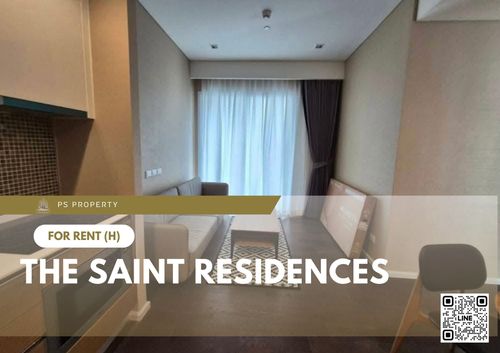 ให้เช่า 🔥 The Saint Residences 🔥 ใกล้ MRT พหลโยธิน 2 ห้องนอน เฟอร์นิเจอร์ และ เครื่องใช้ไฟฟ้าครบ 