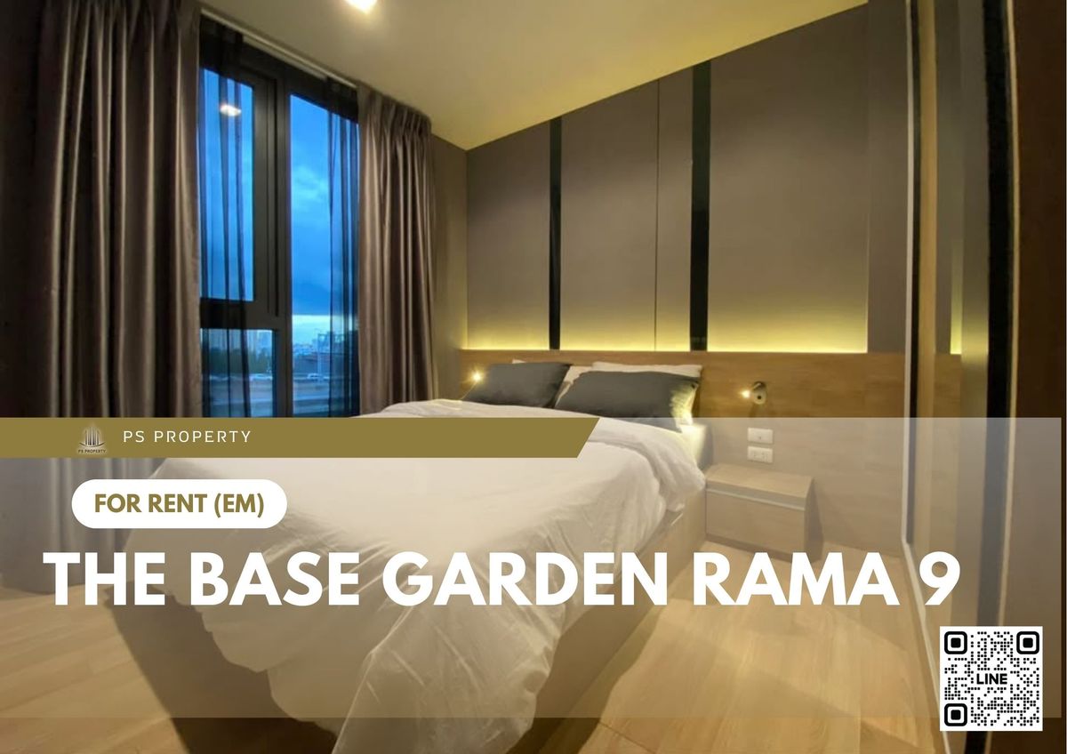 ให้เช่า ✨ The Base Garden Rama 9 ✨ เฟอร์นิเจอร์ และ เครื่องใช้ไฟฟ้าครบ ใกล้ MRT พระราม 9