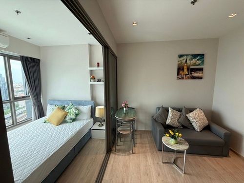WHIZDOM Station Ratchada-Thapra Condo Rental, 28 square meters, floor 23, beautiful room, ready to move in immediately