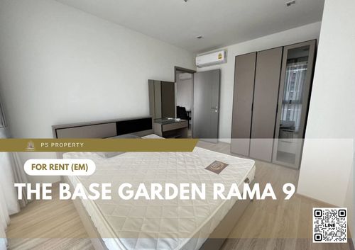 ให้เช่า 🔥 The Base Garden Rama 9 🔥 2 ห้องนอน เฟอร์นิเจอร์ และ เครื่องใช้ไฟฟ้าครบ ใกล้ Central Grand พระราม 9